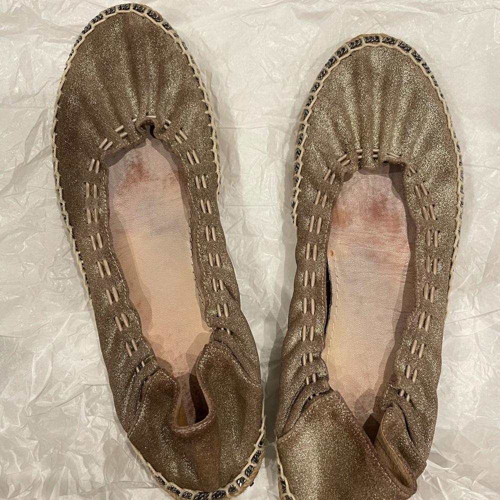 Jimmy Choo Leather Trim Espadrilles